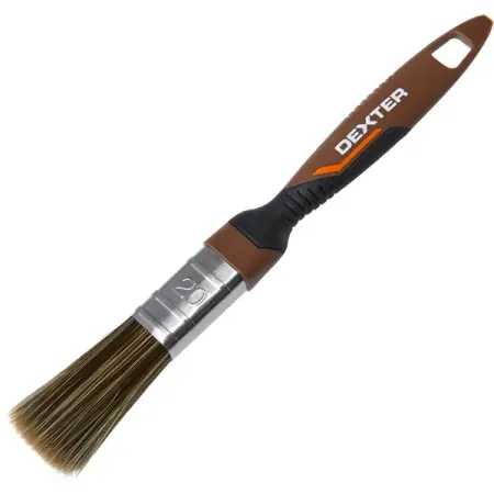 Кисть плоская для лаков и антисептиков 20 мм Dexter синтетическая щетина кисть плоская креост 76 мм