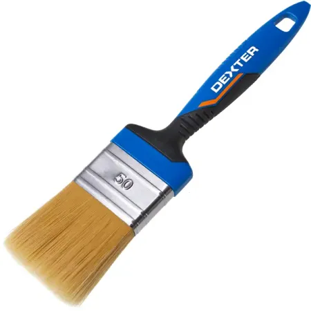 Кисть плоская для водных красок 50 мм Dexter синтетическая щетина кисть плоская креост 76 мм