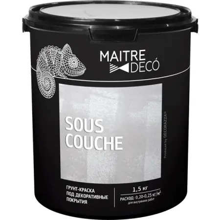 Грунт-краска для декоративных покрытий Maitre Deco «Sous-Couche» 1.5 кг