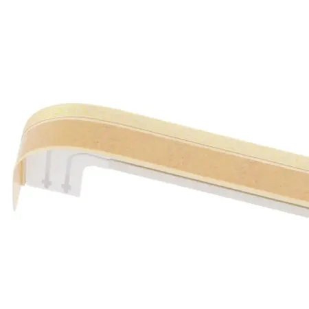 Карниз двухрядный составной Флора 300 см пластик цвет песок элени ливаниос маленькая ведьмочка флора заколдованное зелье