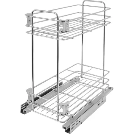 Корзина выдвижная Aff с доводчиком 30 см хром подвесная металлическая корзина для кухни