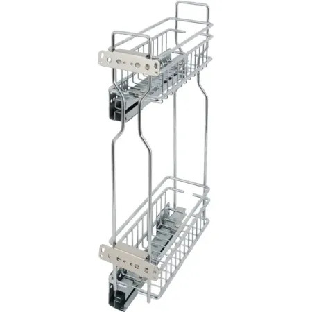 Бутылочница Jet с доводчиком для навесного шкафа 15 см левая хром