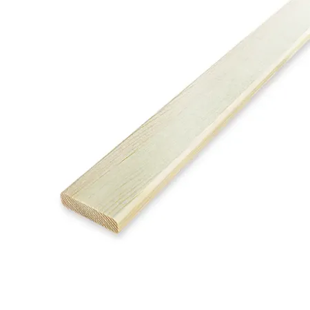 Декоративный брусок сращенный 11x40x1000 мм хвоя сорт Экстра прямой с фаской угла