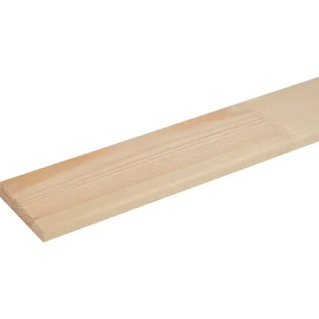 Декоративный брусок сращенный 11x60x1000 мм хвоя сорт Экстра прямой с фаской угла