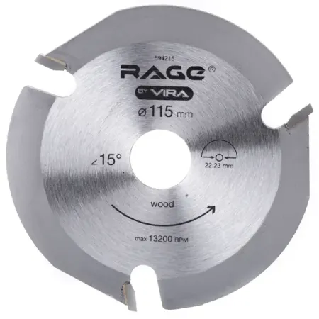Диск пильный по дереву Rage 3Т 115x22.2x4 мм
