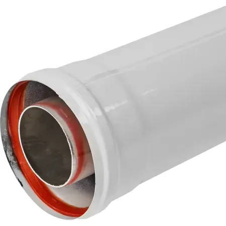 Дымоходная труба коаксиальный Krats D60/100 мм 1 м антилед