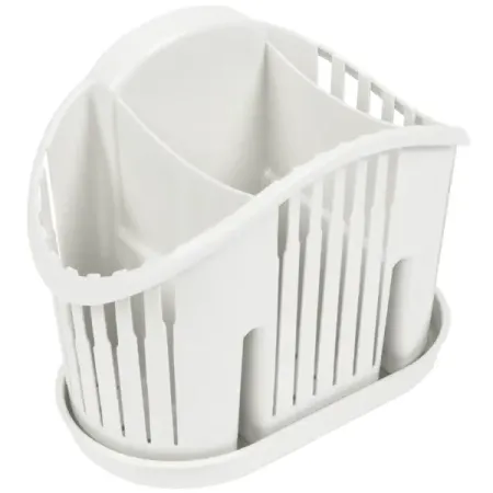 Сушилка для столовых приборов с поддоном Martika 20x18x17 см полипропилен цвет белый