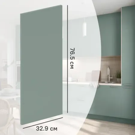 Фасад кухонного шкафа София 32.9x76.5 см DELINIA ID ЛДСП цвет зеленый тони тернер краткосрочный трейдинг на фондовом рынке