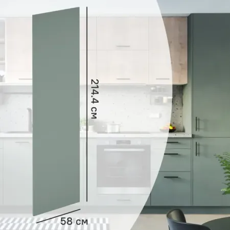 Фальшпанель для кухонного шкафа София грин 58x214.4 см Delinia ID ЛДСП цвет зеленый артур авраам грин страдающий наставник