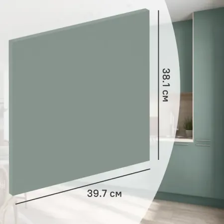 Фасад выдвижного ящика София 39.7x38.1 см DELINIA ID ЛДСП цвет зеленый складные петли 180 градусов