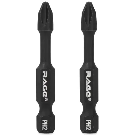 Бита ударная магнитная Rage 554125 PH2x50 мм, 2 шт.