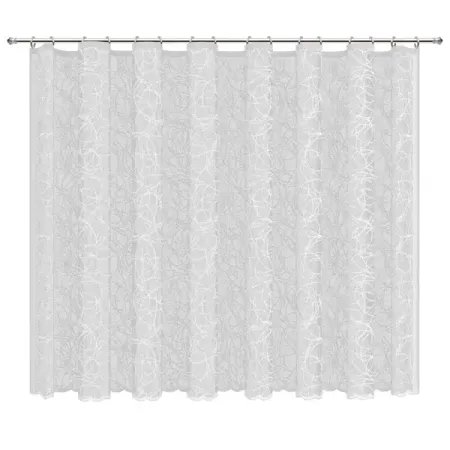 Тюль для кухни Паутинка 170x165 см цвет белый силиконовые крышки для кухни 6 шт