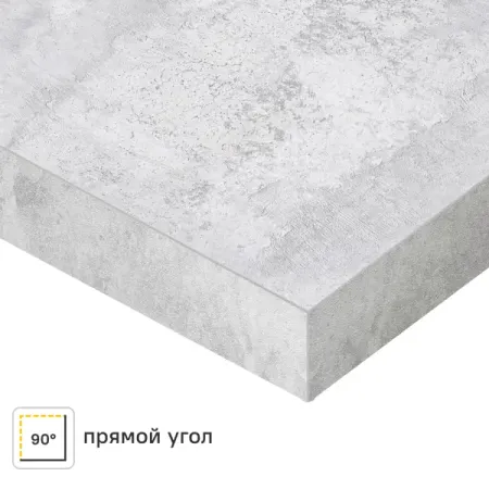 Столешница Бетон светлый 240x3.8x60 см ЛДСП цвет серый