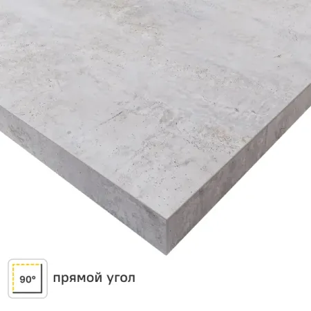 Столешница Бетон светлый 120x3.8x60 см ЛДСП цвет серый