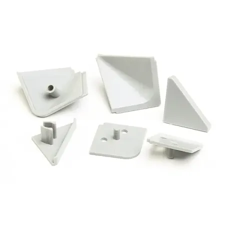 Заглушка для плинтуса 14x8 см ПВХ цвет серый 6 шт