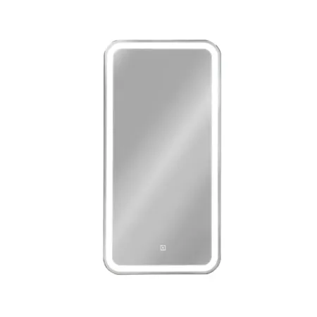 Шкаф зеркальный подвесной Elmer LED с подсветкой 40x80 см цвет белый мозаичные стеклянные подсвечники