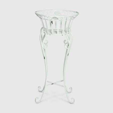 Подставка под кашпо Anxi Jiacheng белая 37х79 см подставка для украшений samonica черно белая