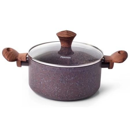 Кастрюля Fissman Magic brown 24x10,9 см 4,7 л запасная часть базовая шестерня и лезвие совместимая с блендерами magic bullet mb1001 250 вт 6 упаковок