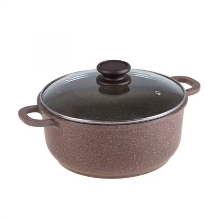 Кастрюля Hitt Maroon литой алюминий 22 см