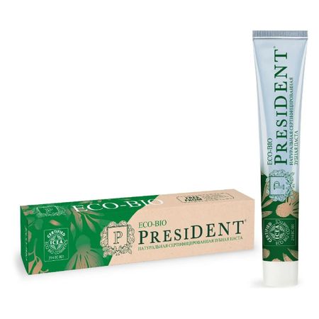 Паста зубная Президент eco-bio 75 г паста зубная president президент antibacterial 50мл