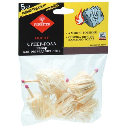 Супер-роллы Forester набор для разведения огня 5 шт