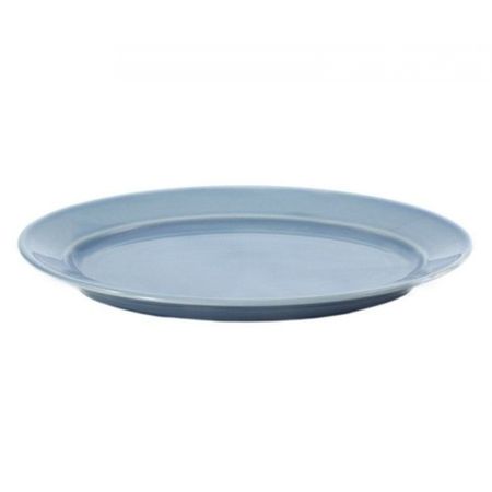 Блюдо Башкирский фарфор овальное 360 мм васильковый