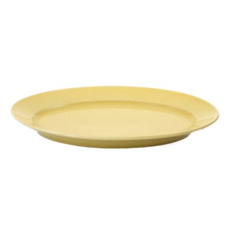 Блюдо Башкирский фарфор овальное Принц 240 мм желтый