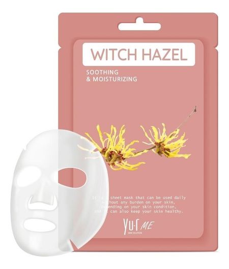 Тканевая маска для лица с экстрактом гамамелиса Me Witch Hazel Sheet Mask: Маска 25г тоник для лица thayers тоник для лица без спирта с гамамелисом оригинальный witch hazel original astringent