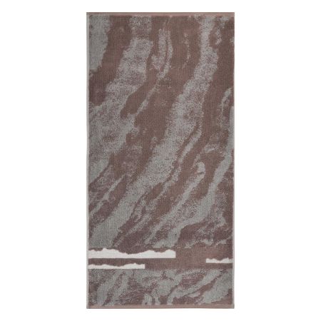 Махровое полотенце Cleanelly Lattina молочное 50х100 см