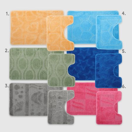 Набор ковриков двойной Zalel в ассортименте