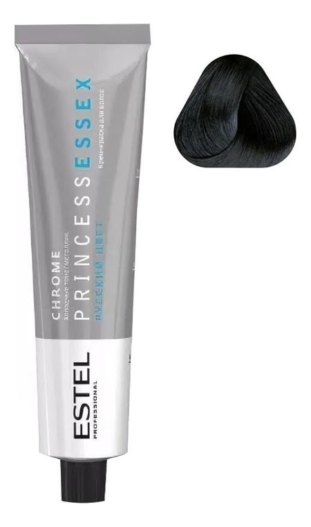 Крем-краска для волос Princess Essex Chrome 60мл: 3/11 Темный шатен пепельный интенсивный краска для волос garnier color naturals тон 3 12 ледяной темный шатен