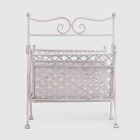 Подставка для журналов Ningde qinyuan ferrara белая, 37х36х46 см подставка для украшений samonica черно белая