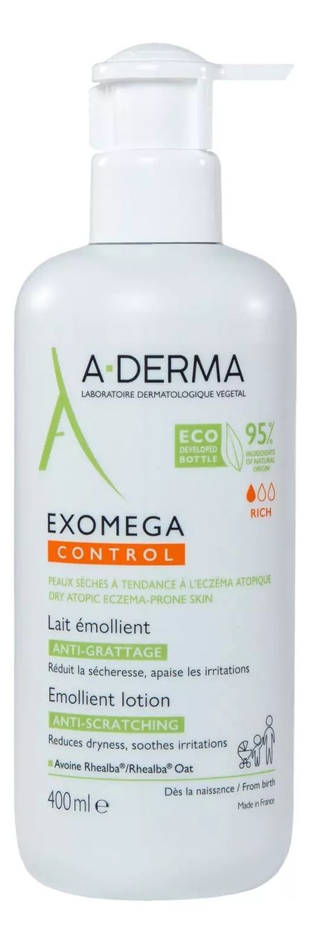 Смягчающий лосьон для лица и тела Exomega Control Lait Emollient 400мл