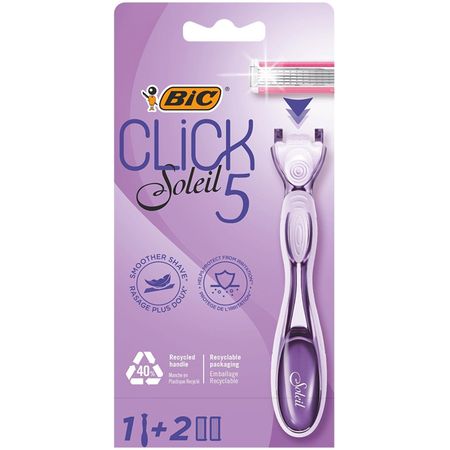 Бритвенный станок BIC Click 5 Soleil с 2 сменными кассетами
