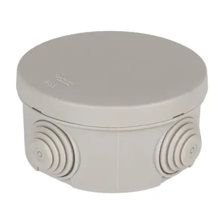 Распределительная коробка открытая Systeme Electric D80x40 мм 4 ввода IP55 цвет серый IMT350941 контактор schneider electric lc1d09bdc