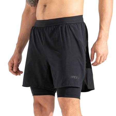 Компрессионные шорты CEP 2 в 1 для бега, мужские