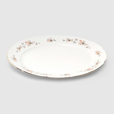 Блюдо овальное Thun 1794 Золотые ветки. Отводка золото 32 см