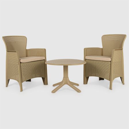 Комплект садовый мебели Mandella Karizma  бежевый из 3 предметов