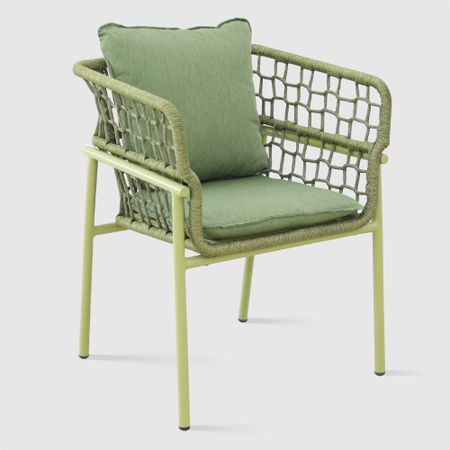 Кресло Drigani Green оливковое с зеленым 72х56х75 см