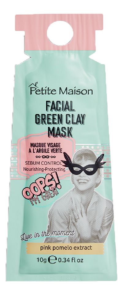 Маска с зеленой глиной для лица Facial Green Clay Mask 10г пенка для умывания dr f5 пенка для умывания лица с зеленой глиной