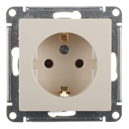 Розетка Systeme Electric AtlasDesign встраиваемая бежевая (ATN000243)