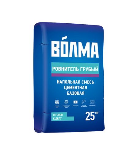 Ровнитель (стяжка пола) первичный Волма Ровнитель грубый 25 кг