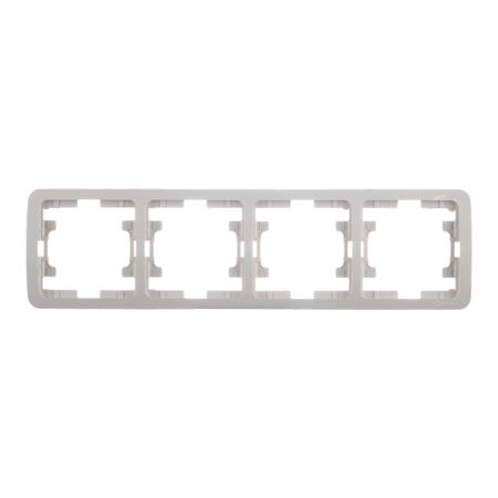 Рамка Makel Mimoza четырехместная бежевая (32039)