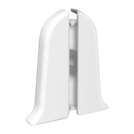 Заглушка торцевая Идеал Классик 70 мм белая левая-правая (2 шт.)