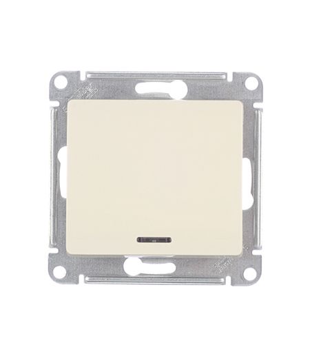 Выключатель Systeme Electric Glossa одноклавишный встраиваемый бежевый с подсветкой (GSL000213) юрий велийкович джикович организация и управление в строительстве учебное пособие