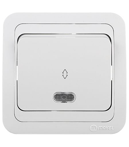 Переключатель Makel Mimoza одноклавишный встраиваемый белый с подсветкой (12025) светлана казакова между светом и тьмой