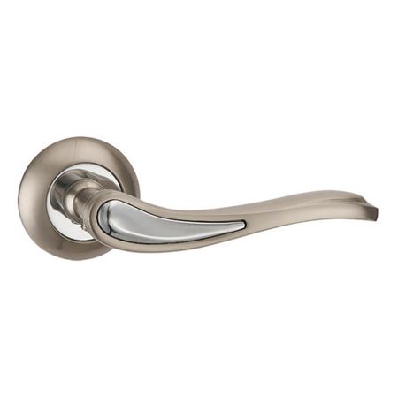 Ручка дверная Punto Salsa круглая розетка матовый никель/хром