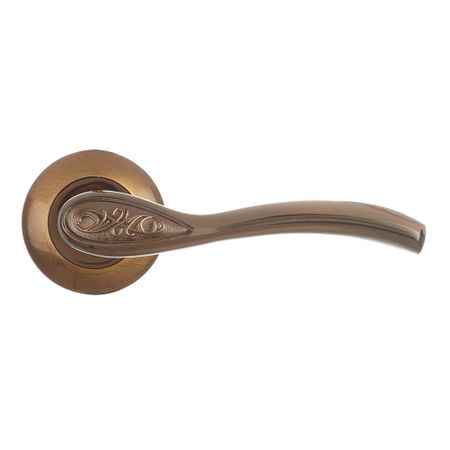 Ручка дверная Punto Rumba круглая розетка кофе глянец