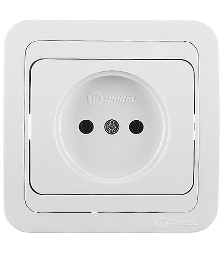Розетка Makel Mimoza встраиваемая белая (12022)