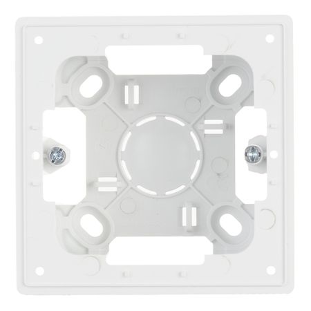 Коробка монтажная Simon 24 Harmonie одноместная накладная белая (2400751-030)